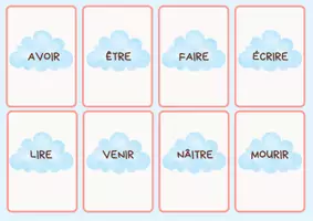 Vista previa - Tarjetas / Manipulativos - JEU PARTICIPES PASSÉS - página 1