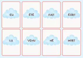 Vista previa - Tarjetas / Manipulativos - JEU PARTICIPES PASSÉS - Portada