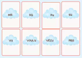 Vista previa - Tarjetas / Manipulativos - JEU PARTICIPES PASSÉS - página 3