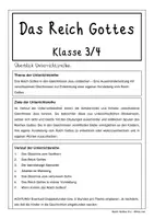 Vorschau - Stundenentwürfe - Das Reich Gottes durch Gleichnisse entdecken – Kreative Unterrichtsreihe für die Klassen 3/4 - Seite 2