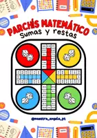 Vista previa - Juegos / Gamificación - Parchis sumas y restas (hasta el 20) - página 1
