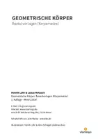 Vorschau - Mal- und Bastelvorlagen - Geometrische Körper: Bastelvorlagen (Körpernetze) - Seite 1