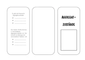 Vorschau - Arbeitsblätter - Aggregatzustände Flyer inkl. Lösungen - Seite 2