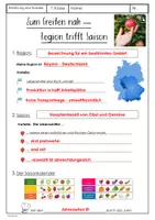 Vorschau - Arbeitsblätter - RegionSaison - Einkauf - Ernährung und Soziales - ES - Seite 1