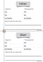 Vorschau - Arbeitsblätter - Sparpaket: Zeitformen mit Basisgraphemen - Seite 2