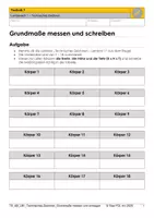 Vorschau - Stundenentwürfe - Technisches Zeichnen - Grundmaße messen und schreiben - Seite 1