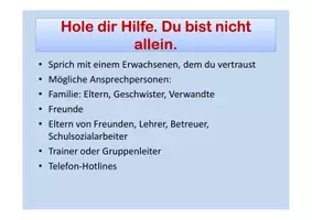 Vorschau - Präsentationen/Tafelbilder - Erste Hilfe bei Erpressung und und Cybergrooming - Seite 3