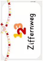 Vorschau - Poster - Zahlenweg_Ziffernweg_beige_Zahleinführung_Zifferneinführung - Seite 3