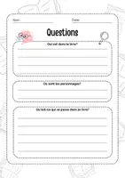 Vorschau - Arbeitsblätter - Questions lecture - LIVRE - Deckblatt
