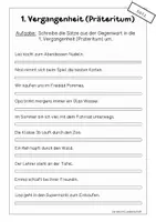 Vorschau - Arbeitsblätter - 1. Vergangenheit (Präteritum): Übungsblätter Klasse 3, 4 - Seite 3