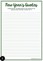 Vorschau - Arbeitsblätter - New Year's Writing Prompts- Bell Ringers- Vol.1 - Seite 3
