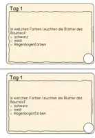 Vorschau - Aufgabenkarten - 7 Tage Geschichte zum Lesen "Mia und der geheimnisvolle Zaubergarten" - Seite 3