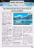Vista previa - Hojas de trabajo - DIA INTERNACIONAL DE LA CONSERVACIÓ DE LES GLACERES - Portada