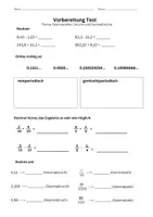 Vorschau - Test - Test Mathe 6. Klasse mit Lösung - Seite 1