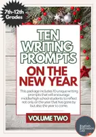 Vorschau - Arbeitsblätter - New Year's Writing Prompts- Bell Ringers- Vol.2 - Deckblatt
