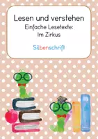 Vorschau - Arbeitsblätter - Lesen und verstehen, Zirkus - Deckblatt