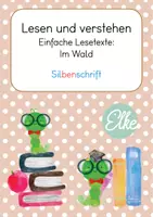 Vorschau - Arbeitsblätter - Lesen und verstehen Wald - Deckblatt