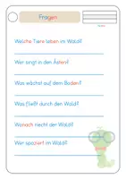 Vorschau - Arbeitsblätter - Lesen und verstehen Wald - Seite 3