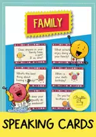 Προεπισκόπηση - Φύλλα εργασίας - Family: 39 Speaking Cards // Κάρτες συνομιλίας (Αγγλικά) - Εξώφυλλο