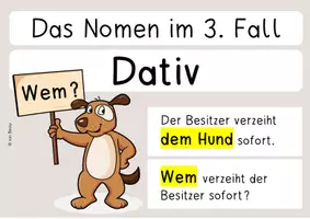 Vorschau - Poster - 4 Fälle der Nomen (Gruppenarbeit, Poster, Tafelmaterial) - Seite 3