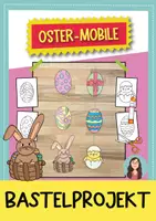 Vorschau - Mal- und Bastelvorlagen - Oster-Mobile Bastelprojekt / Fensterdeko - Deckblatt