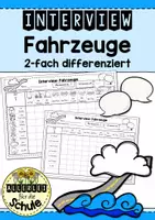 Vorschau - Arbeitsblätter - Interview Fahrzeuge (DaF/DaZ) - Deckblatt