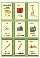 anteprima - Flashcard - School objects: I have... Who has...? Game (English) / Oggetti scolastici: Io ho... Chi ha...? Gioco (inglese) - Pagina 2