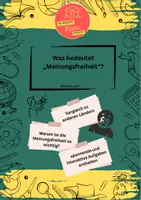Vorschau - Arbeitsblätter - 📄„Was bedeutet Meinungsfreiheit?“ – Demokratie und Grundrechte interaktiv entdecken 📚🗣️ - Deckblatt
