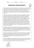Vorschau - Arbeitsblätter - 📄„Was bedeutet Meinungsfreiheit?“ – Demokratie und Grundrechte interaktiv entdecken 📚🗣️ - Seite 1
