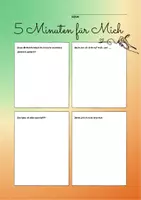 Vorschau - Arbeitsblätter - Glückstagebuch, Reflexions Tagebuch - Seite 1
