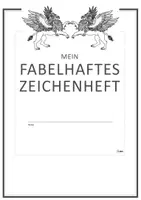 Vorschau - Mal- und Bastelvorlagen - Fabeln im Kunstunterricht: Malvorlagen für Fabelwesen in Klasse 5-8 - Seite 1