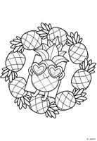 Vorschau - Mal- und Bastelvorlagen - Ausmalbilder / Mandalas: Süße Sommerfrüchte / Sommer - Seite 1