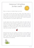 Vorschau - Text - Fantasiereise Wiese - Frühling mit allen Sinnen - Deckblatt
