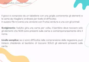 anteprima - Esercizi - CHI MANCA? Gioco per l'attenzione, inibizione e lessico - Pagina 1