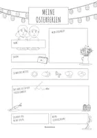 Vorschau - Mal- und Bastelvorlagen - Schreibanlass Osterferien – kreatives Schreiben Grundschule Klasse 2 – differenziert mit Lineatur - Seite 3