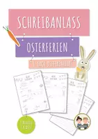 Vorschau - Arbeitsblätter - Schreibanlass Ferien Osterferien – kreatives Schreiben Grundschule Klasse 3 – differenziert mit Lineatur - Deckblatt