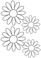 Vorschau - Mal- und Bastelvorlagen - Bastelvorlage: Blumen - Seite 2