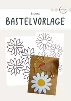 Vorschau - Mal- und Bastelvorlagen - Bastelvorlage: Blumen - Deckblatt