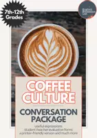 Vorschau - Arbeitsblätter - Coffee Culture- Middle/High School Conversation Package - Deckblatt