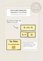 Vorschau - Spiele - Materialpaket - Das kleine Einmaleins -Multiplikation - Seite 1