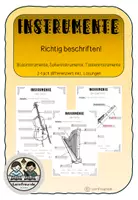 Vorschau - Arbeitsblätter - Instrumente - Materialpaket - Seite 1