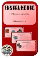 Vorschau - Merkblätter - Wissenskartei Tasteninstrumente - Deckblatt