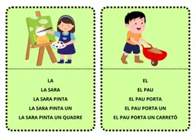 Vista previa - Tarjetas / Manipulativos - LECTURA PROGRESSIVA.LECTURA PIRÀMIDE.COMPRENSIÓ LECTORA - página 2