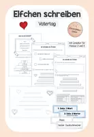 Vorschau - Unterrichtsreihen - Vatertag - Elfchen schreiben (2./3. Klasse) - Deckblatt