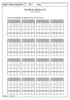 Vorschau - Arbeitsblätter - Schriftl. Addition mit Zehner-Übertrag-Übungsblätter-ZR1000 - Seite 2