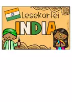 Vorschau - Arbeitsblätter - India | Lesetexte | Arbeitsheft Landeskunde Indien - Lesekartei - Seite 1