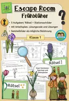 Vorschau - Arbeitsblätter - Escape Room - Frühblüher (Klasse 1) - Deckblatt
