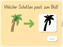 Vorschau - Stationenlernen - Schattenbilder im Sommer - interaktive PDF - Seite 1