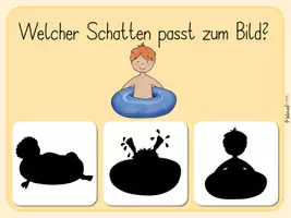 Vorschau - Stationenlernen - Schattenbilder im Sommer - interaktive PDF - Seite 2
