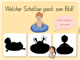 Vorschau - Stationenlernen - Schattenbilder im Sommer - interaktive PDF - Seite 3